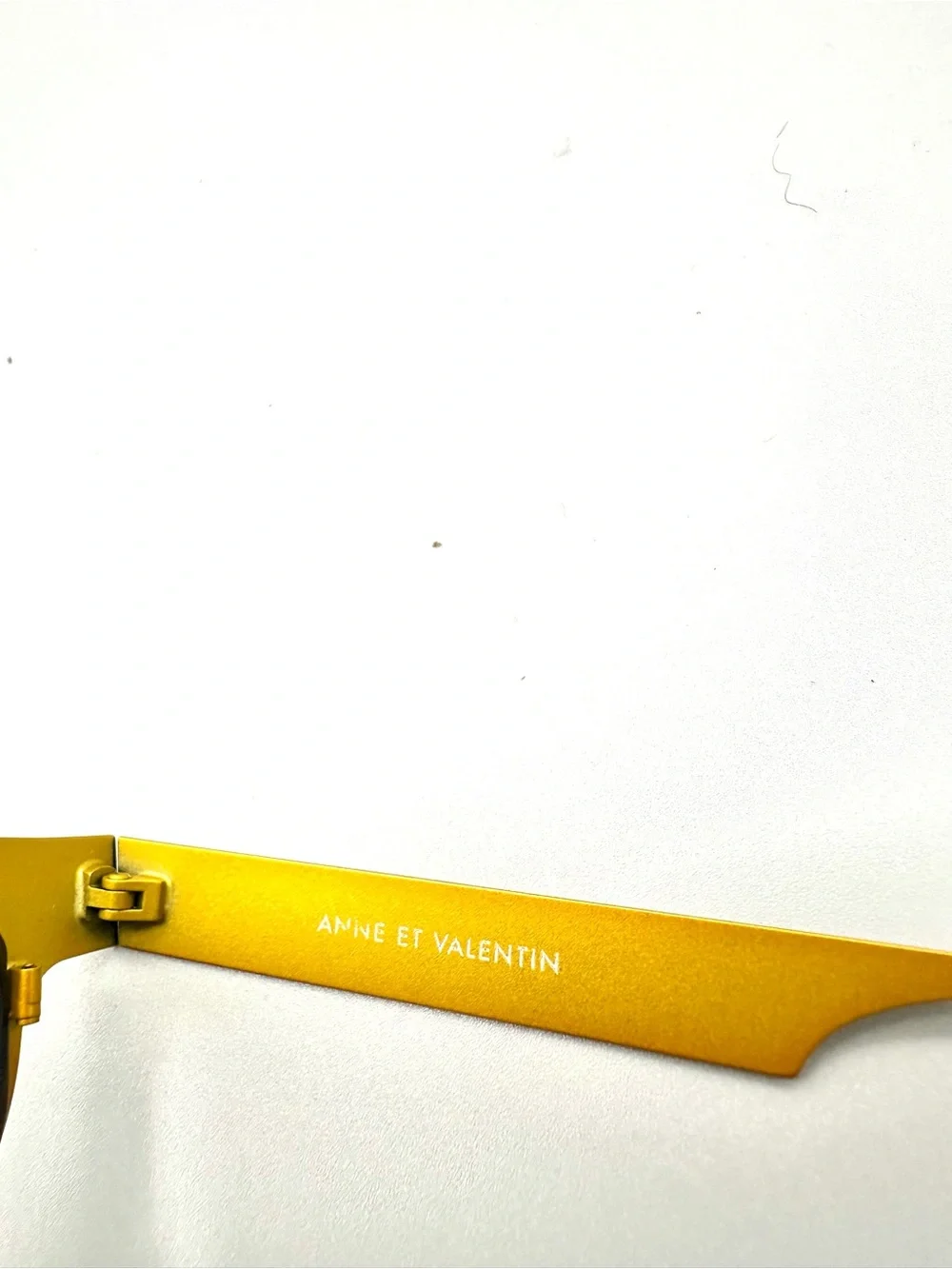 Anne et Valentin Fire U 129 Eyeglasses Brown Yellow Round Frame Made in France
